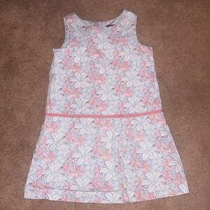 Vineyard Vines White Dress with Pink and Light Blue Floral Print